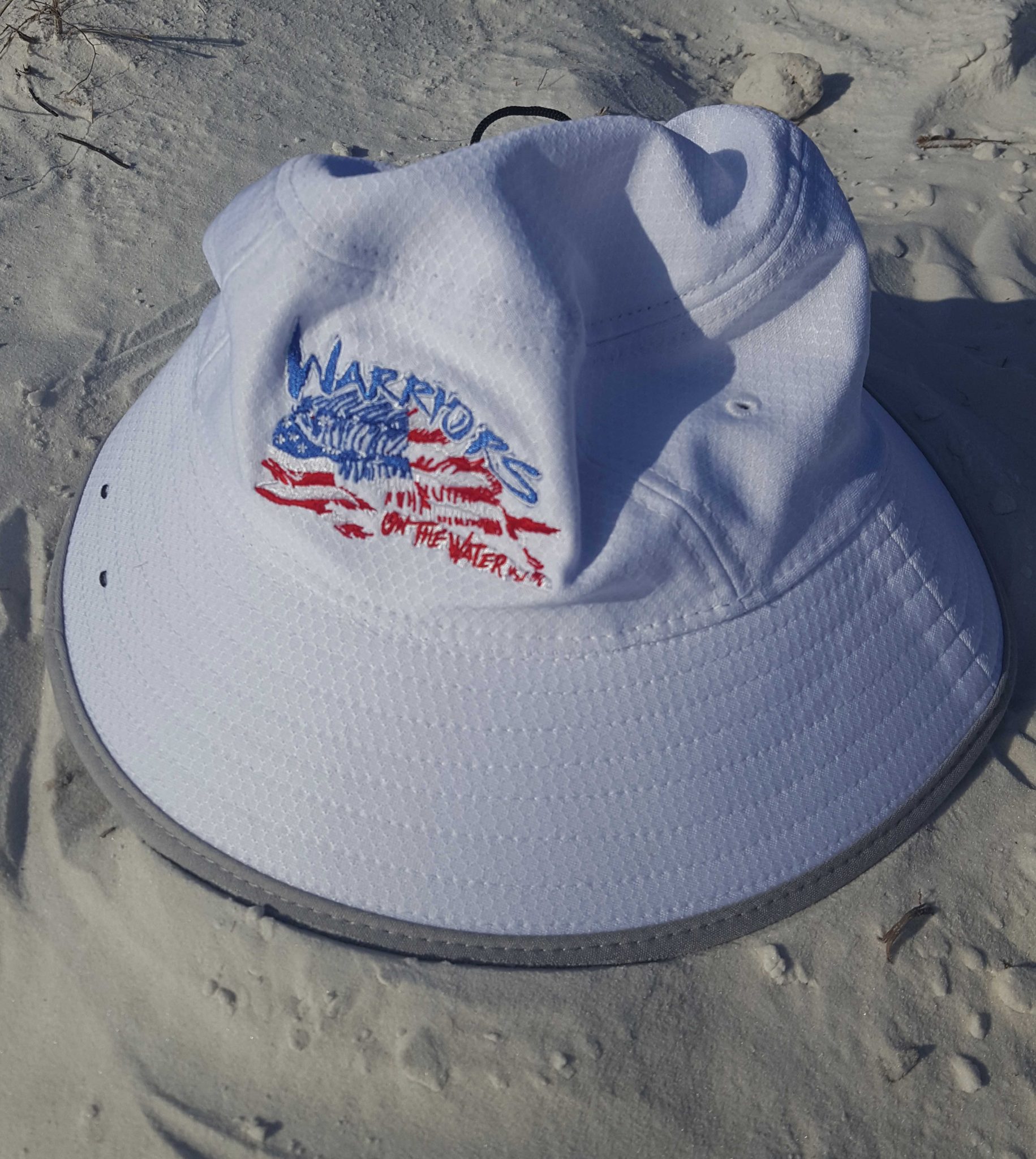 White New Era Warriors on the Water Bucket Hat Warriors